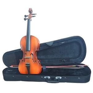 DevMusical VRC31 inches 4 4 Full Size Red Classical Modern Violin Complete Outfit